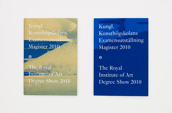 The Swedish Royal Institute of Art Degree Show Catalogue