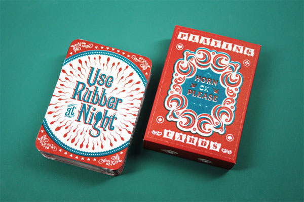 <em />Use Rubber at Night</em> Playing Cards