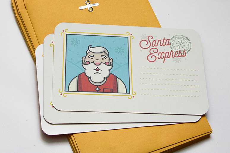 Santa Express Christmas Cards