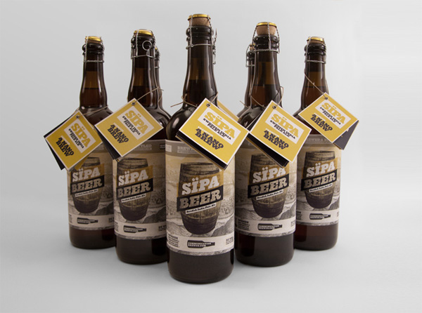 Sipa Beer Label, Hang tag, and Brochure