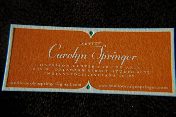 Caroline Springer Business Card
