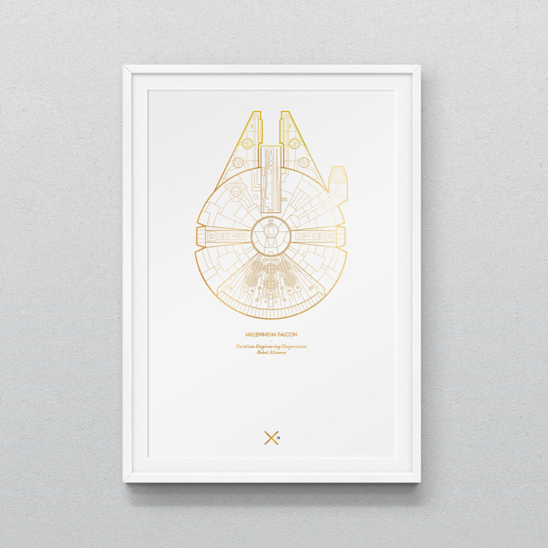 Star Wars Spacecraft Prints