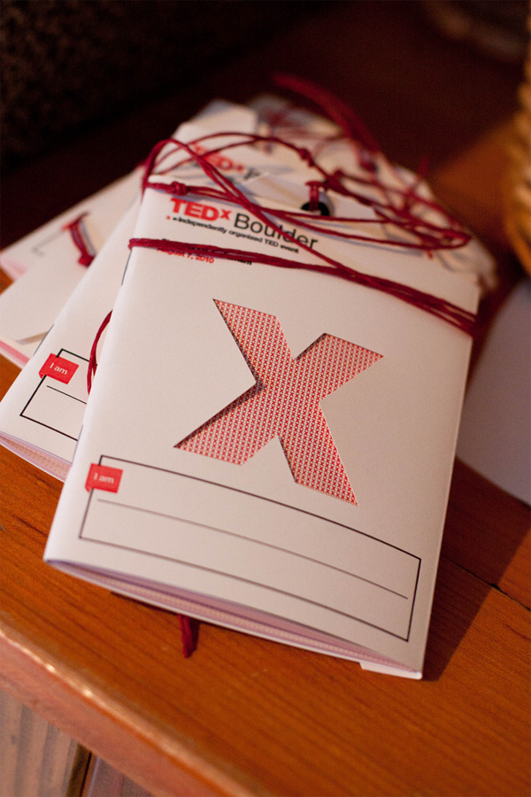 TEDxBoulder Program and Badge