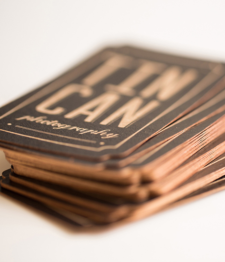 Tin Can Photography Business Card