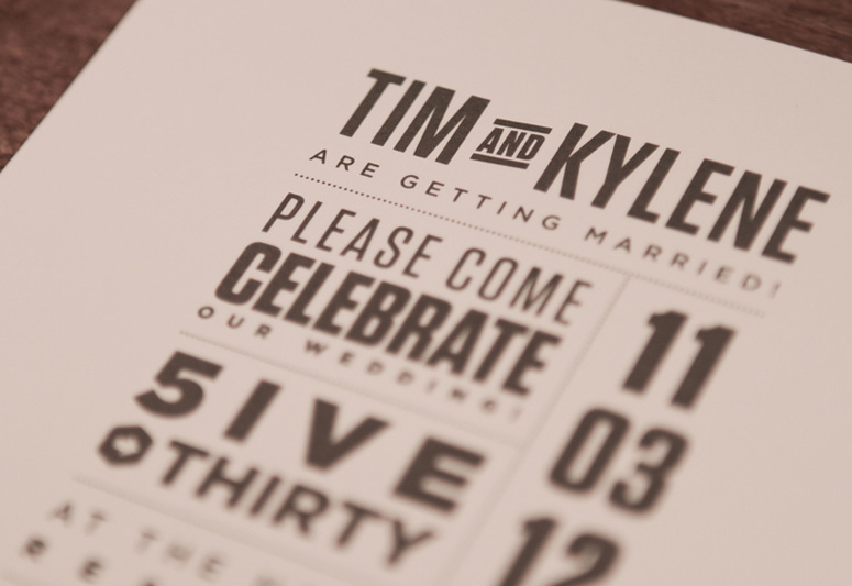 Tim & Kylene Wedding Invitations