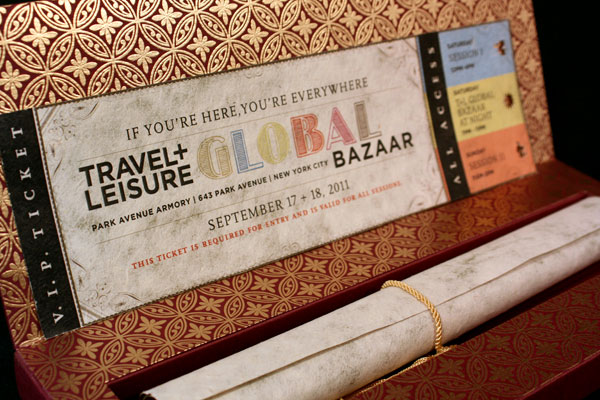 Travel and Leisure Global Bazaar VIP Invite Packet