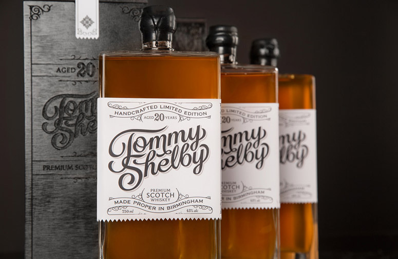 Tommy Shelby Whiskey Packaging
