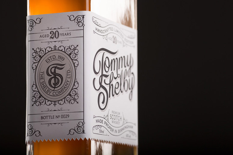 Tommy Shelby Whiskey Packaging