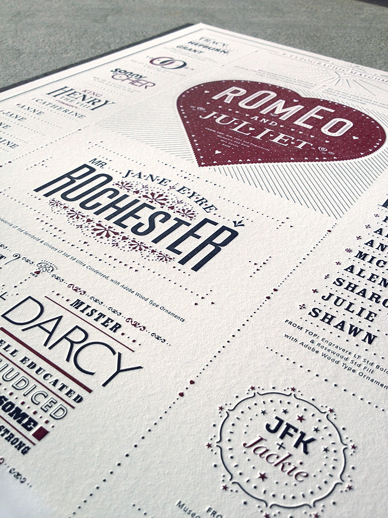 Typographic Matchmaking Poster