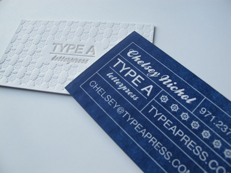 Type A Press Business Card