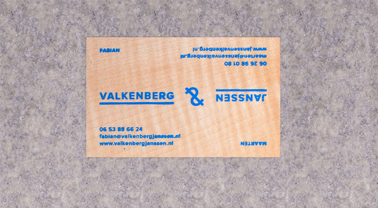 Valkenberg & Janssen Poster and Business Cards