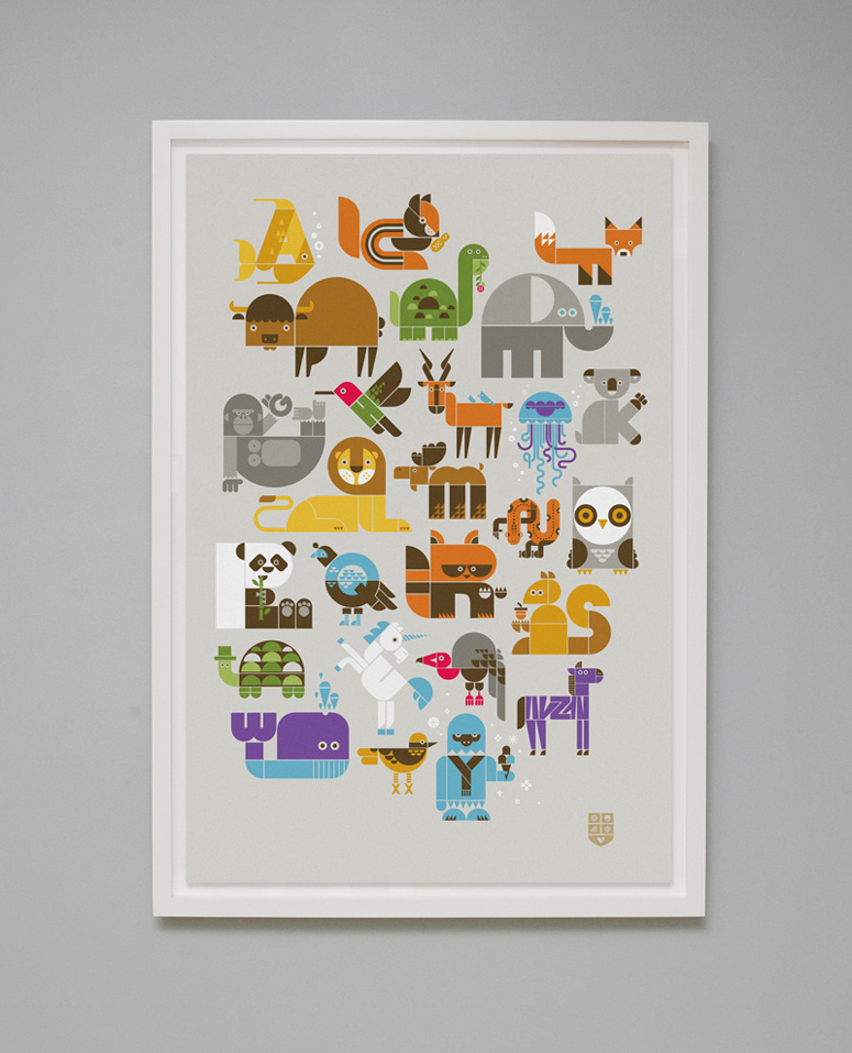 Wee Alphas Limited Edition Screen Print