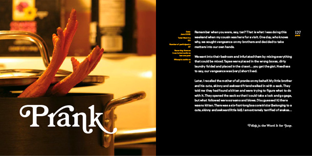 Opening spread for Prank