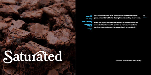Opening spread for Saturated